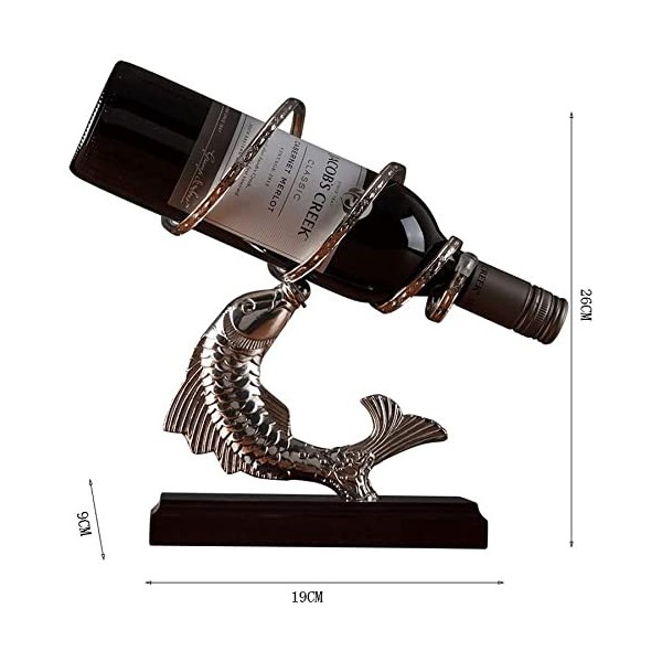 ATHUAH Statue Art Ornement Sculpture De Bureau Casier À Vin Mettre Pièce Créative Raisin Bouteille De Vin Cadre Maison Salon 