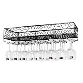 Casier à vin Casier à vin Suspendu Casier à vin Fer Art Gobelet Porte-Créatif Casier à Vin Porte-gobelet Étagère Plug-in Casi