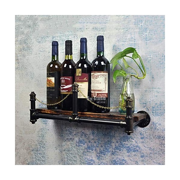 Qunine Armoires à vin Armoire à vin Murale Support Mural Suspendu Présentoir Porte-Verre à vin Suspension à lenvers Bar de C