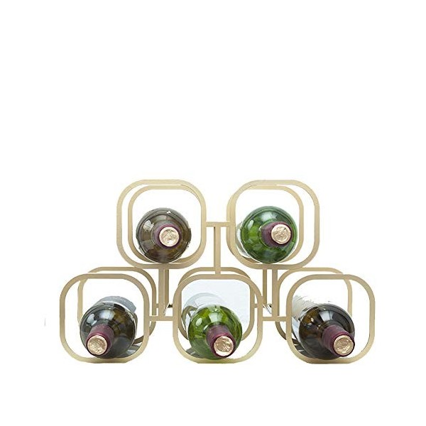 ANSNOW Casier À Vin, Fer Art Home Bar Tenture Murale Présentoir Décoratif Casier À Vin 42X17X25Cm 