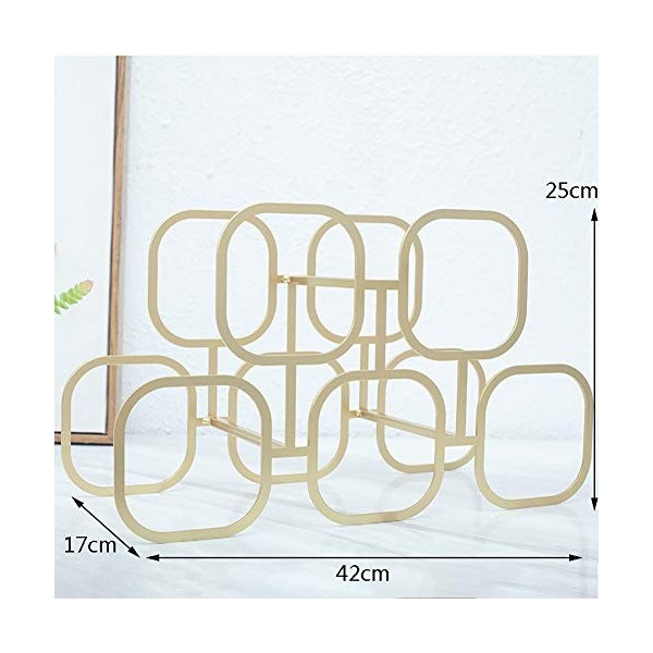 ANSNOW Casier À Vin, Fer Art Home Bar Tenture Murale Présentoir Décoratif Casier À Vin 42X17X25Cm 