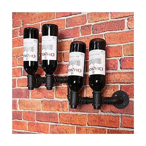 ANSNOW Casier À Vin Rétro Mural Bar Lounge Club, Casier À Vin À lenvers pour Décoration de Café, Casier À Vin