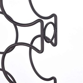 SHERAF Casier à vin Casier à vin créatif autoportant 6 Bouteilles dornements en Bois en Fer forgé adaptés au présentoir de S