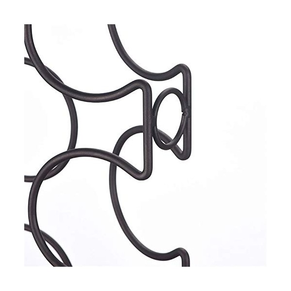 SHERAF Casier à vin Casier à vin créatif autoportant 6 Bouteilles dornements en Bois en Fer forgé adaptés au présentoir de S