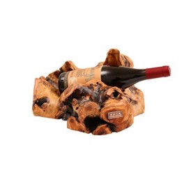 Casier à vin Casier à vin en bois massif sur pied sculpté présentoir de comptoir créatif pour la maison, lhôtel, le restaura