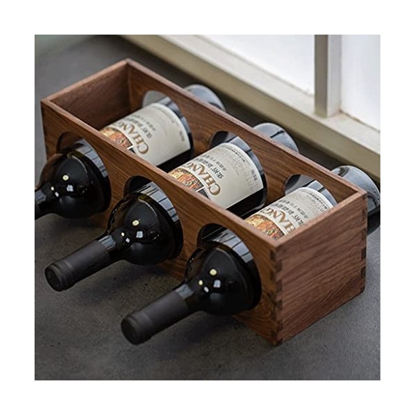 Casier à vin sur Pied en Bois Massif, Petit casier à vin Domestique en Bois dAmérique du Nord, adapté à lameublement de la 