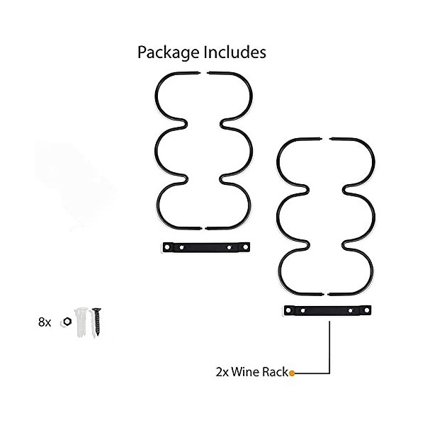 KANBUN FXJ Porte-vin simple pour salon, cuisine, porte-vin créatif en fer forgé, armoire à vin pour la maison