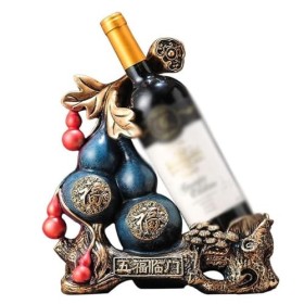DESONIX Style Chinois Gourde Casier À Vin Rouge Support De Vin Armoire À Vin Rouge Casier À Vin Ornements Bouteille De Vin Dé