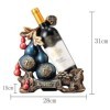 DESONIX Style Chinois Gourde Casier À Vin Rouge Support De Vin Armoire À Vin Rouge Casier À Vin Ornements Bouteille De Vin Dé