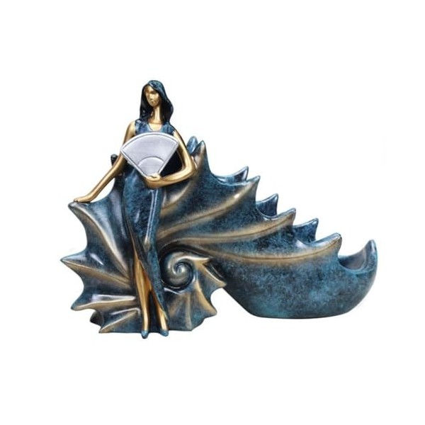 DESONIX Casier à vin conque créatif, Dessus de Table, Armoire à vin, Sculpture, Ornements décoratifs, présentoir à vin en rés