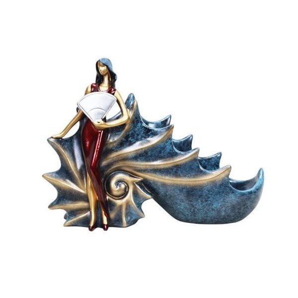 DESONIX Casier à vin conque créatif, Dessus de Table, Armoire à vin, Sculpture, Ornements décoratifs, présentoir à vin en rés