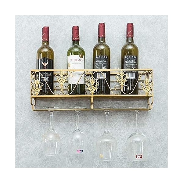 Casier à vin, casier à vin en Fer Suspendu, casier à Verre à vin Minimaliste Moderne, casier Haut, casier à vin, Mur à lenve