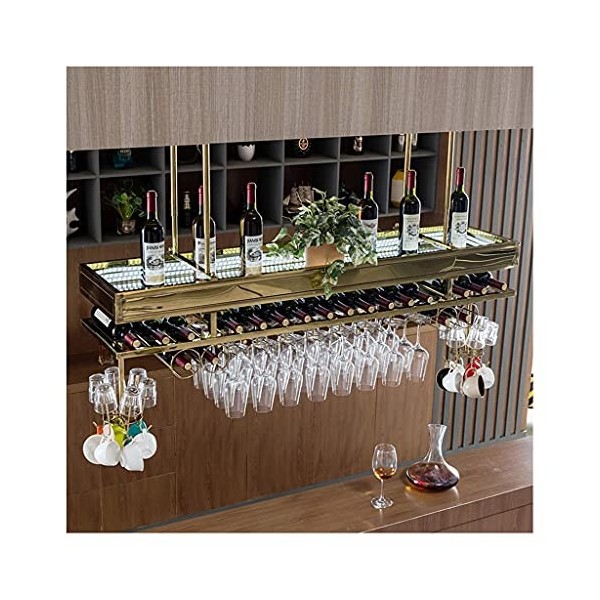 Casier à vin, casier à vin en Fer Suspendu, casier à Verre à vin Minimaliste Moderne, casier Haut, casier à vin, Mur à lenve