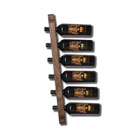 Casier à vin Étagère de Rangement pour Vin Murale Porte-Bouteille de Vin Suspendu Organisateur de Vin en Bois pour Cuisine Ba