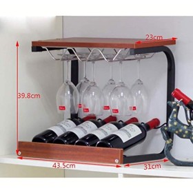 ZITTRO Casier À Vin Accueil Support Rouge Support De Verre À Vin Restaurant Bar S, Décoration Gobelet Rack À Lenvers Présent