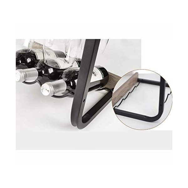 ZITTRO Casier À Vin Accueil Support Rouge Support De Verre À Vin Restaurant Bar S, Décoration Gobelet Rack À Lenvers Présent