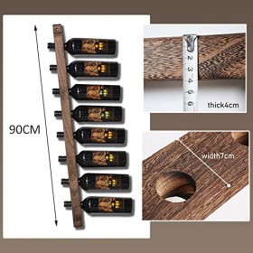 Peut contenir 8 bouteilles de vin casiers à vin muraux, étagères de rangement pour porte-bouteilles de vin suspendus en bois,