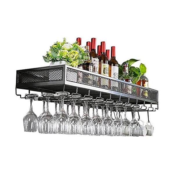 Boxbit Casier à vin, Mural, Bar, Restaurant, casier à Bouteilles de vin, étagère Murale en métal et Fer, Support de Rangement