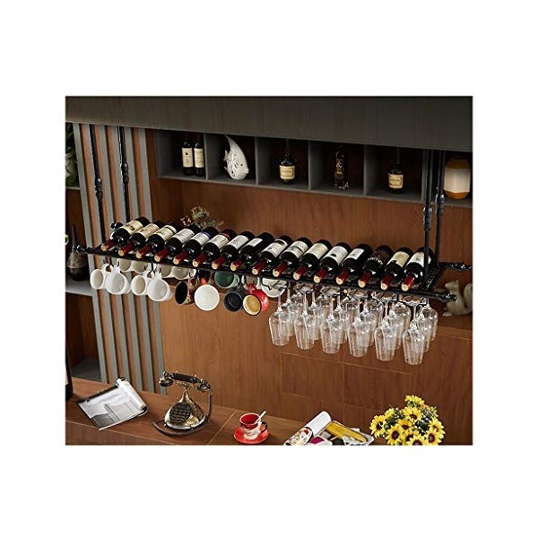 Support à verres à vin suspendu de style européen, casier à vin créatif pour bar, support à gobelets à lenvers pour la maiso