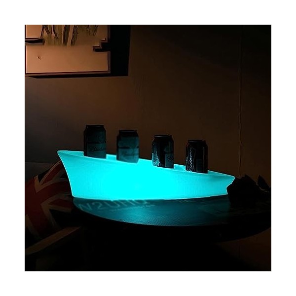 Porte-Bouteille de vin LED, Plateau à vin émettant de la lumière LED, casier à vin Lumineux en Acrylique créatif, télécommand