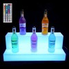 Miuxe Présentoir pour Bouteilles De Liqueur, Présentoir pour Bouteilles De Liqueur avec Éclairage LED, Présentoir pour Boutei