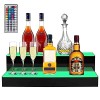 Miuxe Présentoir De Bouteilles De Liqueur Éclairé Étagère Vin/Support Boissons Alcoolisées en Acrylique avec Éclairage LED 2 