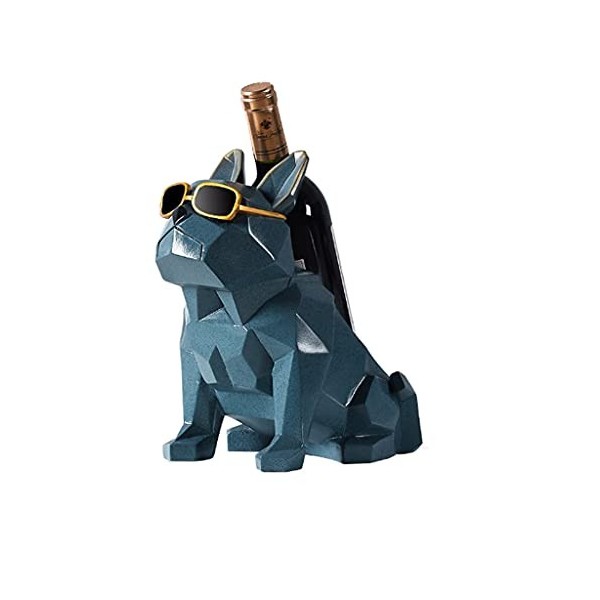 Casier à vin sur pied Casier à vin de style européen à géométrie simple Casier à vin créatif pour bouteille de vin et support