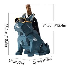 Casier à vin sur pied Casier à vin de style européen à géométrie simple Casier à vin créatif pour bouteille de vin et support