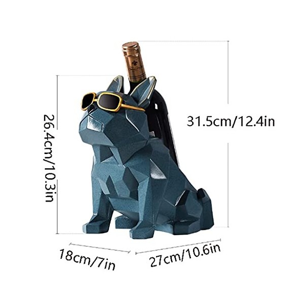 Casier à vin sur pied Casier à vin de style européen à géométrie simple Casier à vin créatif pour bouteille de vin et support