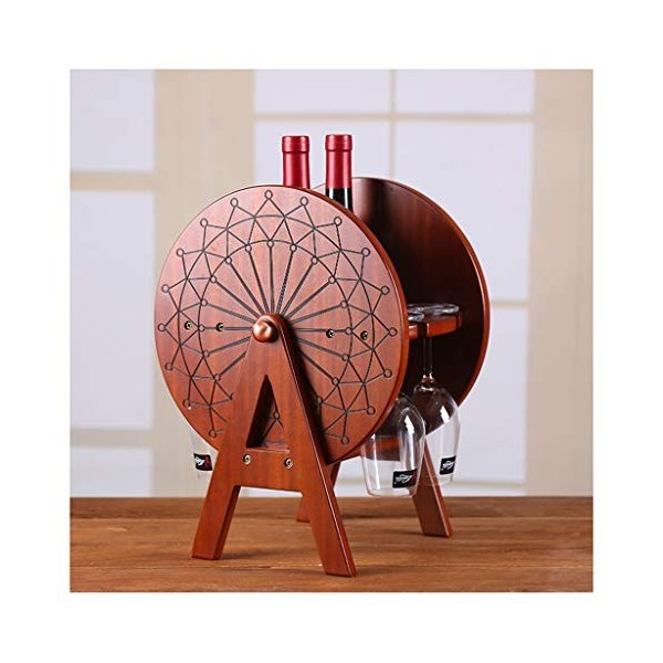 DameCo Casiers à vin, Porte-gobelet en Bois, Armoire de ménage, présentoir à vin, Support de Rangement européen pour Verres à