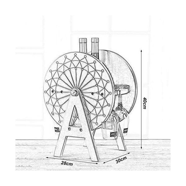 DameCo Casiers à vin, Porte-gobelet en Bois, Armoire de ménage, présentoir à vin, Support de Rangement européen pour Verres à