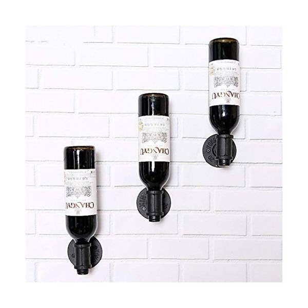 SCIAZA Casier à vin Mural en Fer de Style Industriel, pour Bars, Salons, hôtels, Restaurants, décoration, étagère de Rangemen