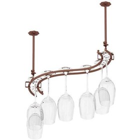 Casier à vin Fer S Type Suspendu Hauteur Réglable Support De Verre À Vin Bars Salons Hôtels Restaurants Décoration Étagère De