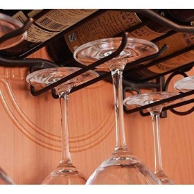 Casier à vin Porte-gobelet à vin en fer forgé de style européen Porte-gobelet Porte-gobelet suspendu Bar Support de stockage 