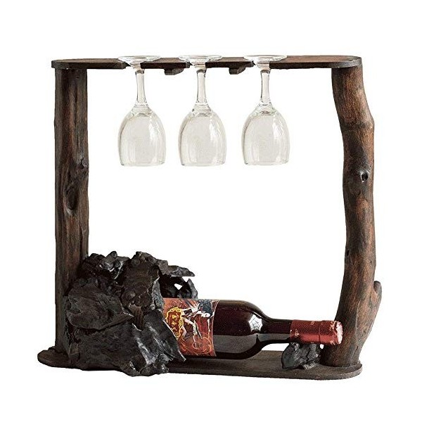 Casier à vin traditionnel européen en bois massif, rétro, verres à pied, porte-vin, armoire de cuisine classique et créative,