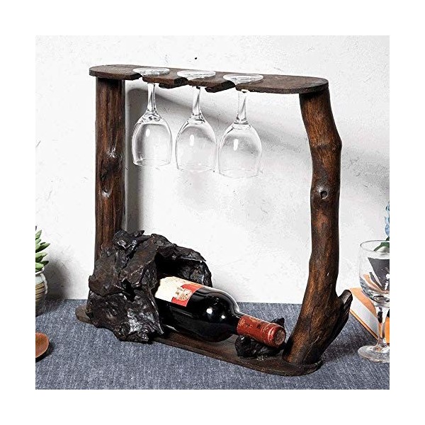 Casier à vin traditionnel européen en bois massif, rétro, verres à pied, porte-vin, armoire de cuisine classique et créative,