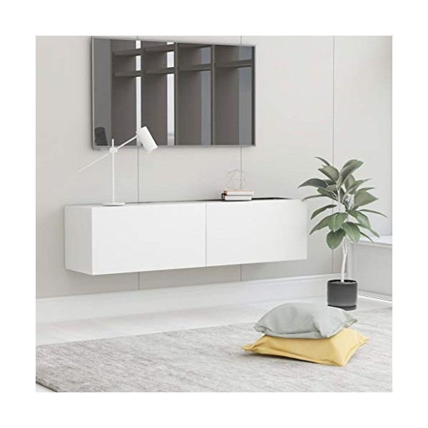 Goliraya Meuble TV de Salon Meuble TV Flottant chêne Sonoma 120 x 30 x 30 cm Aggloméré