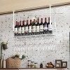 TZUFA Casier à vin Suspendu, Porte-Bouteille de vin au Plafond Vintage, Support de Verre à vin Mural, Support de Stockage de 