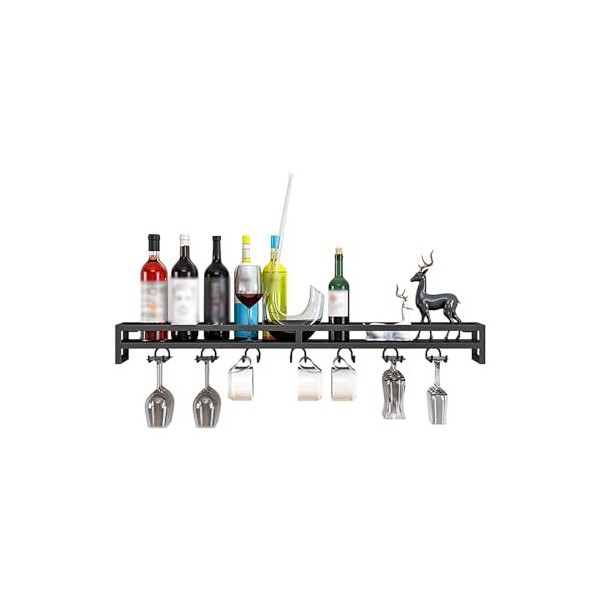 Porte Bouteille Muraux Industriels Casier À Vin Porte-Verre À Vin Suspendu Mural Étagères Polyvalentes En Métal Casier À Vin 