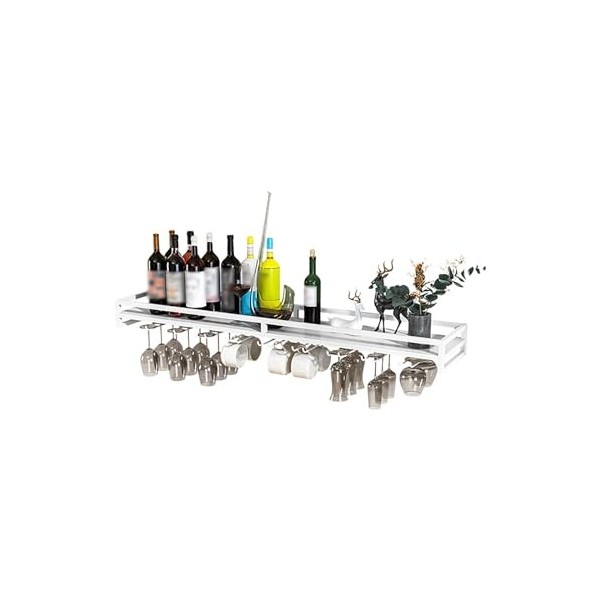 Porte Bouteille Muraux Industriels Casier À Vin Porte-Verre À Vin Suspendu Mural Étagères Polyvalentes En Métal Casier À Vin 