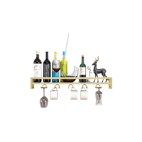 Porte Bouteille Muraux Industriels Casier À Vin Porte-Verre À Vin Suspendu Mural Étagères Polyvalentes En Métal Casier À Vin 