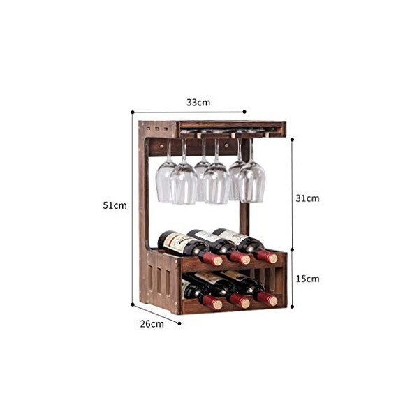 JacCos Casiers à vin, Restaurant Mural Suspendu Solide et Solide