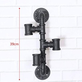 JacCos Casier à vin, casier à vin en Tube créatif Industriel, présentoir Mural personnalisé, casier à vin de Bar de Loisirs, 