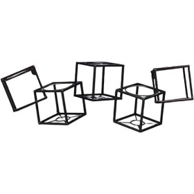 DonHeK Comptoir de casier à vin, casiers à vin Casier à vin de Cuisine à Domicile Casier à vin en Fer，Armoire à vin Murale&nbsp;，É