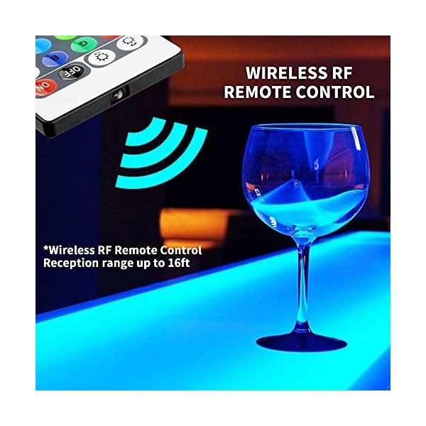 MaGiLL Présentoir De Bouteille De Vin Éclairé par LED Présentoir De Bouteille dalcool 1 Niveau Home Bar Boissons Étagères D