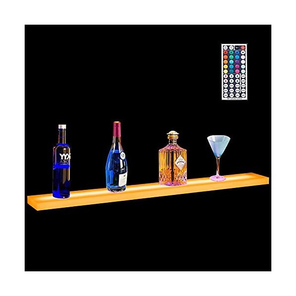 Présentoir De Bouteille De Vin Acrylique LED Éclairé Présentoir De Bouteille dalcool Bar À La Maison, Casiers À Vin Lumineux