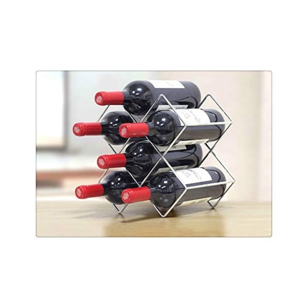 Casier à vin créatif géométrique Porte-vin en métal Simple ménage casier à Champagne Armoire à vin décoration de Bar de noël