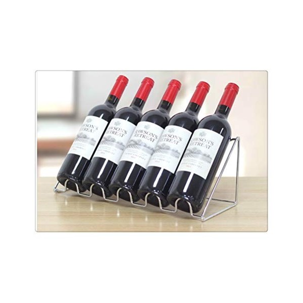 Casier à vin créatif géométrique Porte-vin en métal Simple ménage casier à Champagne Armoire à vin décoration de Bar de noël