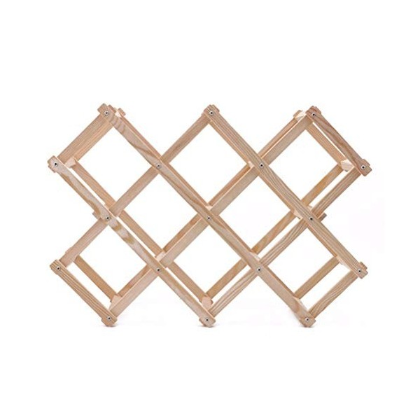 Porte-Bouteille Mont Bar Affichage en Bois Rouge Casier À Vin Étagère Pliant Bois Casier À Vin Soins Boissons Porte-Bouteille