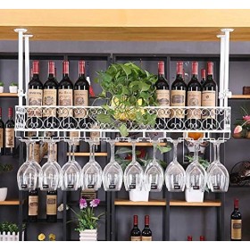 Casier à Vin Suspendu Européen Rangement au Plafond en Fer Casier à Vin Suspendu Casier à Bouteilles de Vin Cadre de Lunettes